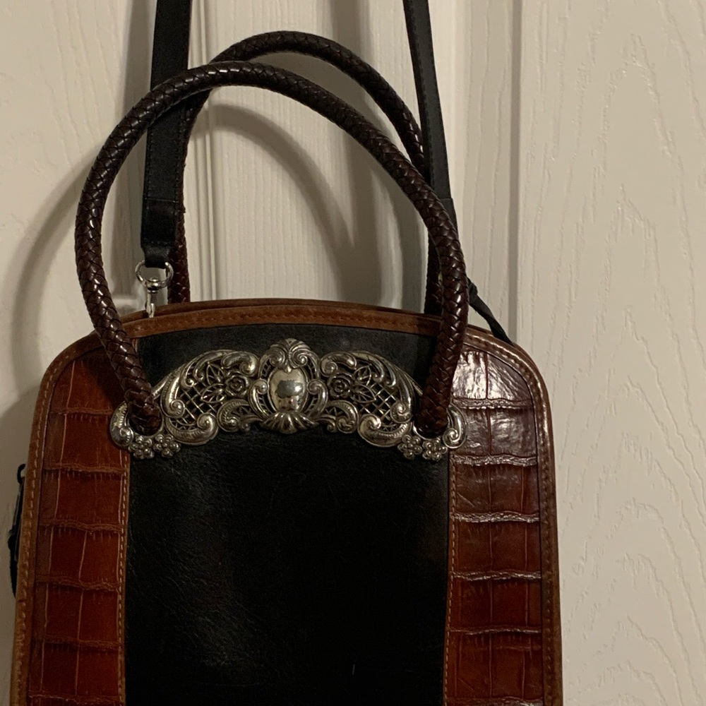 Brighton Black and Brown Shoulder Bag